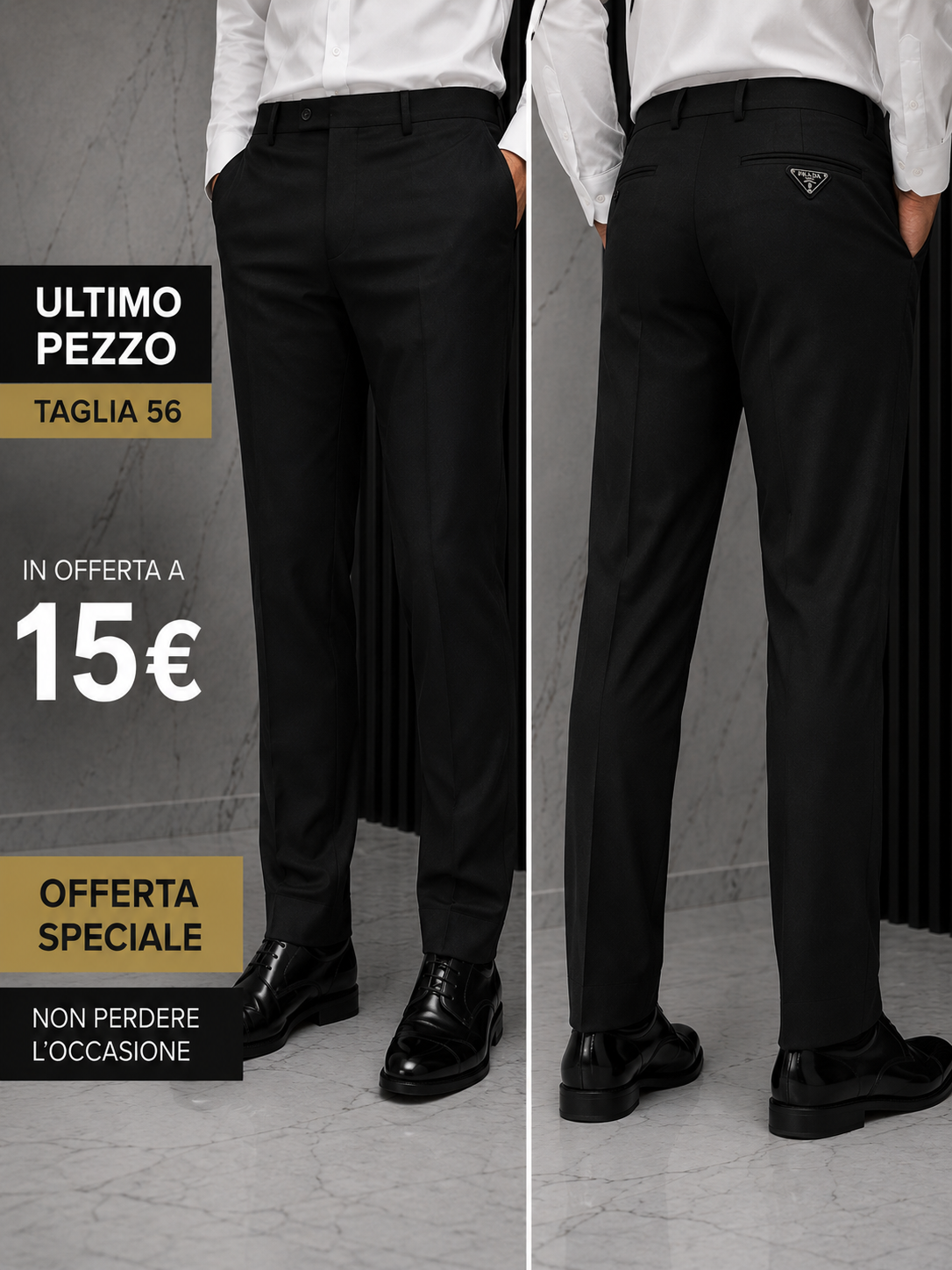 PROMO PANTALONE PRADA TAGLIA 56