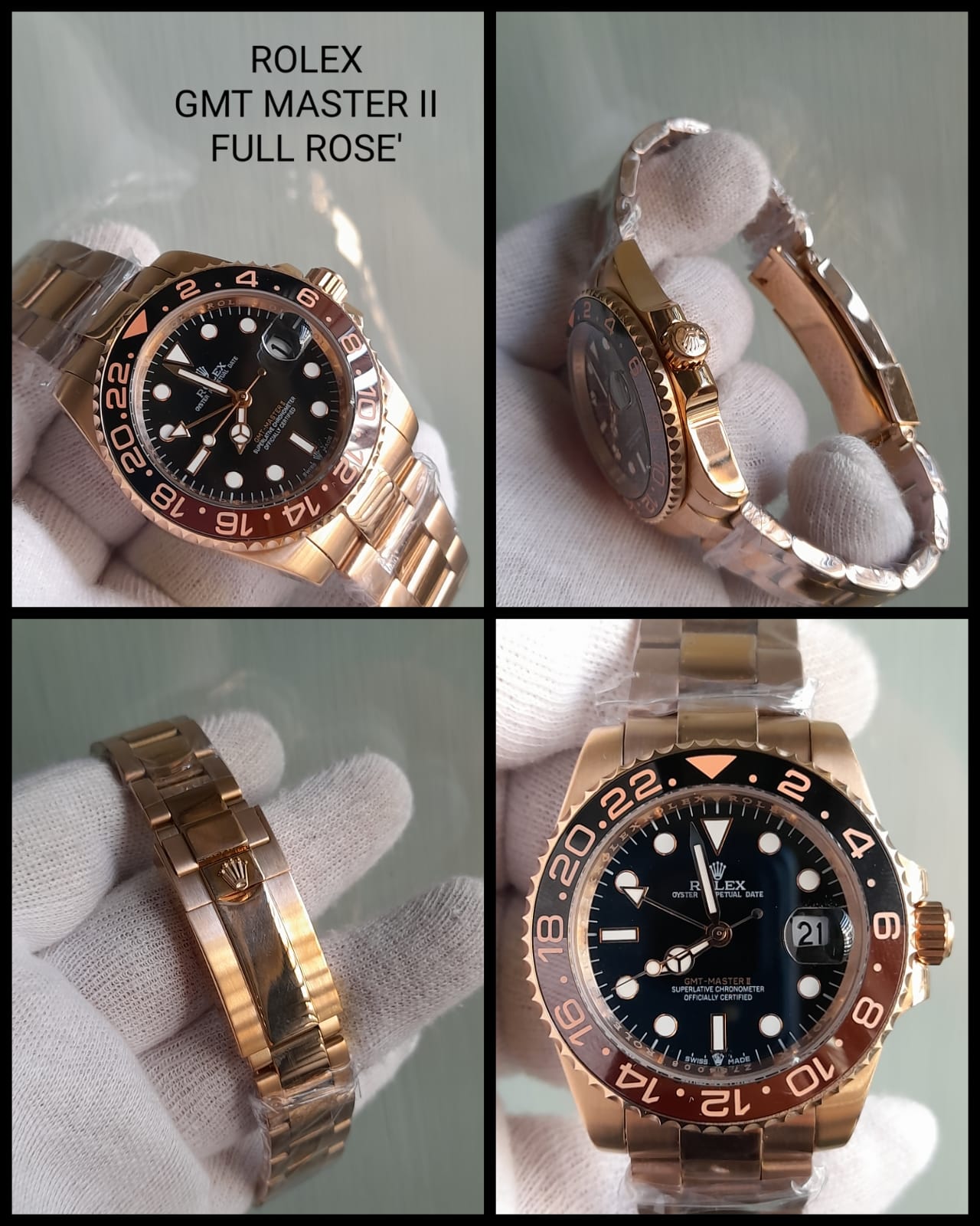 ROLEX GMT MASTER II ROSE'