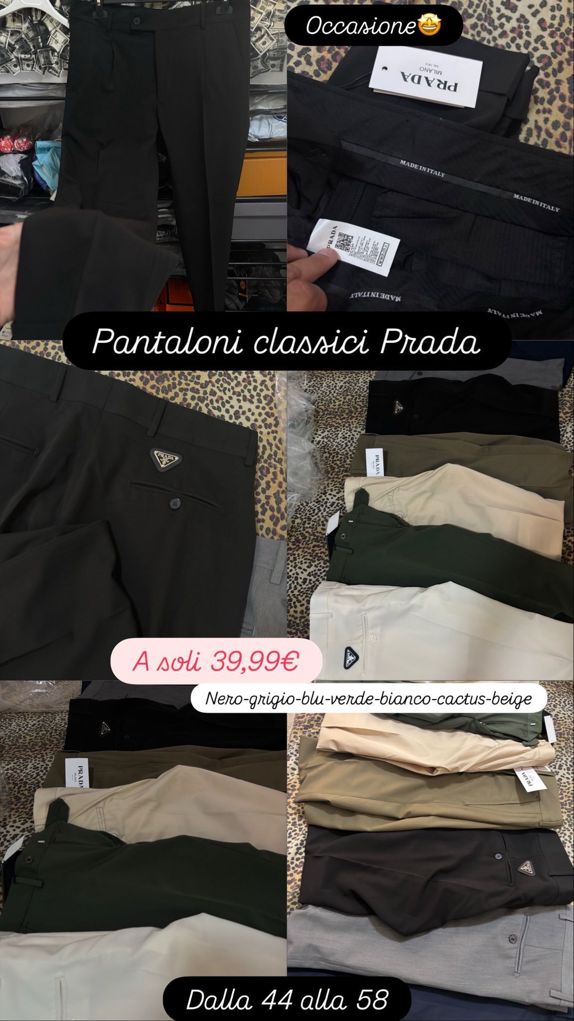 PANTALONE CLASSICO PRADA